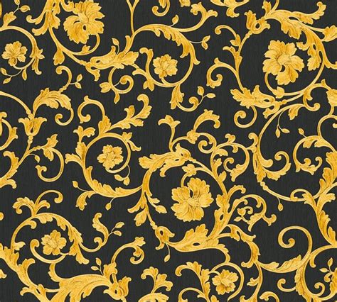 versace flowers print|Versace wallpaper for walls.